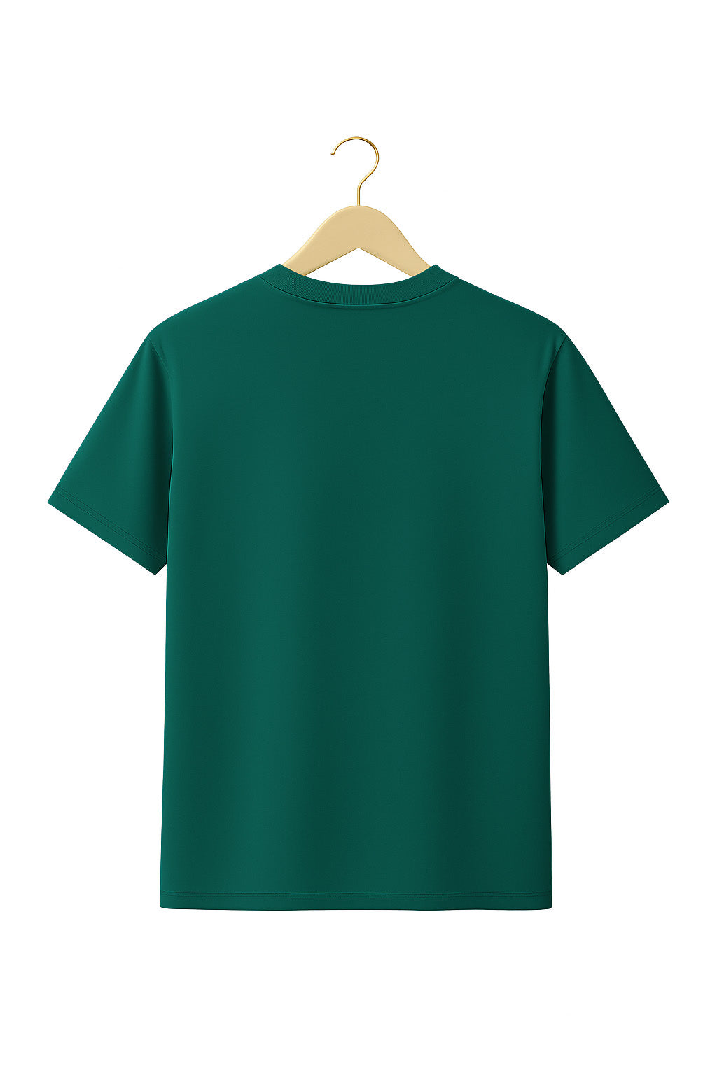 Back view of BANKAZ turquoise Independence Day Army Power cotton T-shirt for men and women