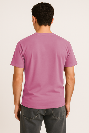 Pink Cotton T Shirt for Men Urban New Fashion Style
